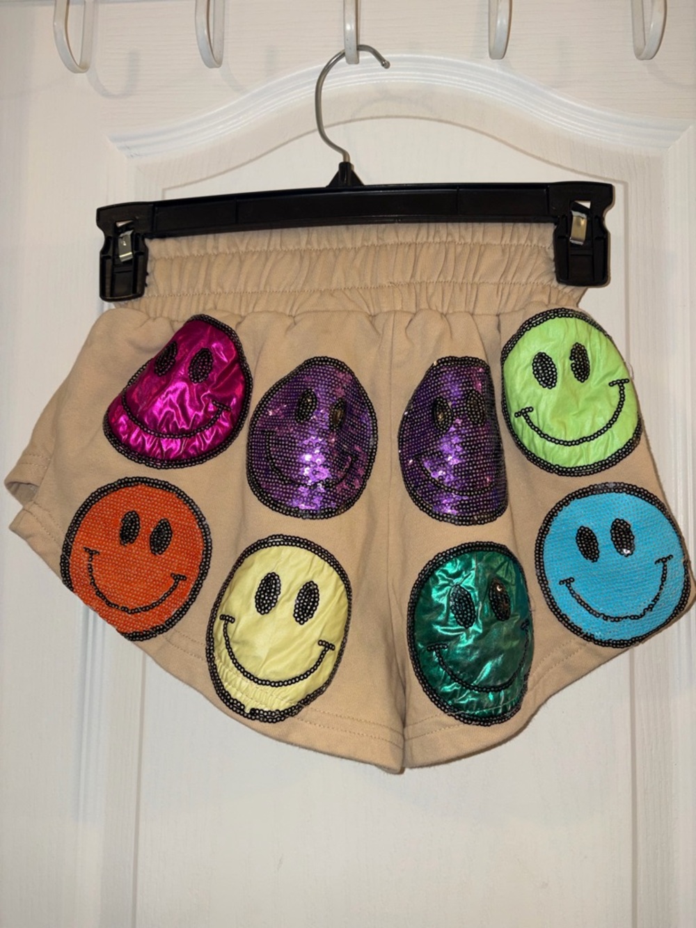 Queen of Sparkles Smile Patch Shorts